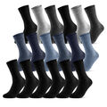 6-48 Paar Business Socken Herren Damen Baumwolle Srümpfe Schwarz Blau Grau