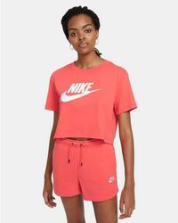 Nike T-Shirt Reduziert Sportswear Essential, Frau - 814 (Magic Ember / Weiß)