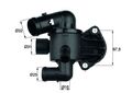 MAHLE Thermostat, Kühlmittel TI 33 87 für AUDI A3; SKODA OCTAVIA/SUPERB; VW GOLF