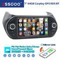 64G Android13 Autoradio GPS BT für Fiat Qubo/Fiorino Citroen Nemo Peugeot Bipper