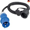 as - Schwabe Camping CEE-Adapterleitung Caravan 1,5 m, 250 V CEE-Stecker und