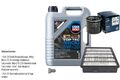 BOSCH Inspektionspake 5 L LIQUI MOLY Top Tec 4600 5W-30 für Mazda RX-8 SE FE