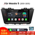 9" FM Für Mazda 5 2010-2015 Carplay Android 13 Autoradio GPS Navi RDS WIFI DAB+