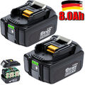 2X 18V 8,0Ah BL1860B BL1830 Akku Für Makita BL1850B BL1830 LXT Led Anzeige DHL