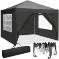 Pavillon 3x3m Pop-Up Gartenzelt Faltpavillon Pavillion Wasserdicht Partyzelt Neu