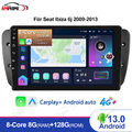 8-Core 8G+128G Carplay Android 13 Autoradio GPS Navi Für Seat Ibiza 6j 2009-2013