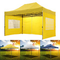 Faltpavillon 3x4,5m Wasserdicht Partyzelt Gartenzelt UV Pavillon Pop Up Festzelt