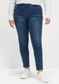 Sheego Damen Jeans Slim Fit Stretch Gerade blue denim NEU