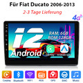 Android 12.0 Für Fiat Ducato 2006-2013 Autoradio Navi DAB Carplay WIFI GPS BT 4G