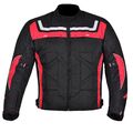 Herren Motorrad Wasserdicht Cordura Textil Jacke Motorrad Ce Rüstungen Rot