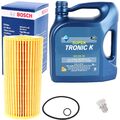 BOSCH ÖLFILTER + 5L ARAL SUPER TRONIC 5W-30 passend für VAG 1.9 2.5 TDI 504 507