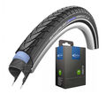 Schwalbe Marathon Plus Fahrradreifen Reflex 16/20/24/26/28 Zoll Schlauch wählbar