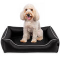 Hundebett S Wasserdicht Demontierbar Leder Hundekissen Sofa 65x50 Cm Standard