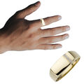 Herren Ring 585 echt Gold Gelbgold Hochglanz Diamant 14 Karat Gr. 60 -70 neu