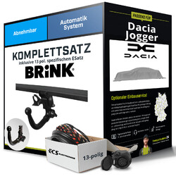 Anhängerkupplung BRINK abnehmbar für DACIA Jogger +E-Satz Kit NEU AHKTIPP - Die Montage ab 449,- Euro gleich mitbestellen!