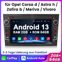 2+64GB 7"Android13 Autoradio GPS NAVI Für Opel Astra H Corsa C D Vectra C Zafira