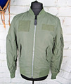 Alpha Industries Olive Green MA1 Intermediate Flyers Jacket Small