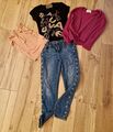 Zara Mädchen Sommer Paket Jeans Jacke Shirt 152 158 164 Top