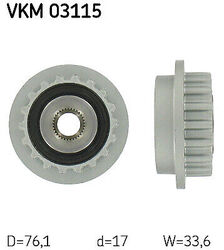 VKM 03115 SKF Generatorfreilauf für VW
