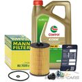 MANN ÖLFILTER +5l 5W-30 FÜR AUDI A3 A4 A6 Q3 Q5 SEAT SKODA VW GOLF 1.6 2.0 TDI