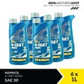 Mannol 4-Takt Agro SAE 30 Rasenmäheröl API SL JASO MA 6x1 Liter = 6 Liter