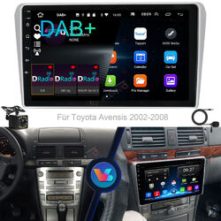 DAB+ 9" Android 13.0 Autoradio Für Toyota Avensis 2002-2008 GPS Navi WIFI BT RDS