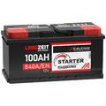 LANGZEIT Autobatterie 12V 100AH Starter Batterie statt 88Ah 90Ah 92Ah 95Ah 100Ah