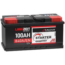 LANGZEIT Autobatterie 12V 100AH Starter Batterie statt 88Ah 90Ah 92Ah 95Ah 100Ah++ HERGESTELLT IN ÖSTERREICH ++TOP PREIS & QUALITÄT++