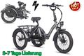 🔥3-Rad Elektrofahrrad 20Zoll Faltbares E-Bike Dreirad mit Korb Fafrees F20 Mate