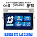 Für Toyota Corolla Verso 2003-2009 Android 13 64G Carplay DAB+ Autoradio GPS Cam