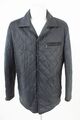 bugatti Herren Jacke Lederjacke Steppjacke Gr. 48 Echtes Leder Blau