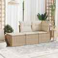 Gartenmöbel Sofa Garnitur Gartengarnitur Garten Sitzgruppe 3-tlg. Beige vidaXL