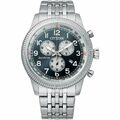 CITIZEN Aviator Eco-Drive Chronograph 42mm Herren Solaruhr Datum AT246089L