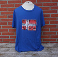 NAPAPIJRI Herren T-Shirt mit Logo-Print Modell 'GUIRO' in Ocean Blau Größe XXXL