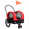 CIADAZ 2-in-1 Tier-Fahrradanhänger und Jogger, Hundeanhänger, Hundewagen, U6J6