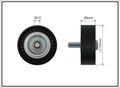 Umlenk-/Führungsrolle Keilrippenriemen CAFFARO 01-38 für E46 E90 BMW E81 Z4 X3