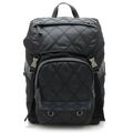 Prada Rucksack Gesteppt Nylon Schwarz Grau Navy 241126N