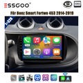 Für Benz Smart Fortwo 453 2014-2019 32G Autoradio Android13 Apple Carplay GPS BT