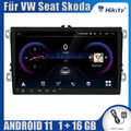 9" Android Autoradio GPS Navi für 2 DIN VW GOLF 5 6 Passat Touran Tiguan Polo T5