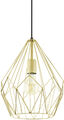 EGLO Decken Pendel Hänge Lampe Leuchte CARLTON 1flg. Gold 31cm Durchmesser