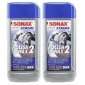 2x 500ml SONAX XTREME POLISH & WAX 2 HYBRID NPT POLITUR WACHS LACK PFLEGE