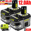 2X Für Ryobi Original Akku 18V ONE Plus 12,0Ah HP Lithium RB18L50 P108/Ladegerät