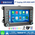 Carplay Android 13 Autoradio GPS 2+32G Für VW GOLF 5 6 Touran Passat Tiguan +KAM