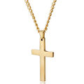 Halskette Kreuz Anhänger Silber Schwarz Gold Jesus Damen Herren***