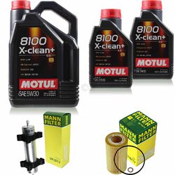 MOTUL 7 L 5W-30 MOTOR-ÖL+MANN-FILTER für BMW 3er Touring E46 318d Compact