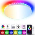 RGB LED Deckenleuchte Sternenhimmel Dimmbar Deckenlampe 30cm mit Fernbedienung