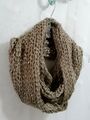 Loop Schal Strickloop Viskose Baumwolle Wolle NEU Strick Glitzer taupe