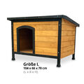 Hundehütte Hundehaus Holz Wetterfest Massiv Outdoor Hunde Katzen Höhle Bett Korb