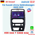 4+64G Für Suzuki Jimny Geländewagen 2005-2019 Carplay Android12 GPS NAVI 4G WIFI