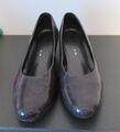 CR1624 GABOR Damen Schuhe Pumps Gr. 6 / 39 dunkelgrau Weite G Leder Absatz 5 cm